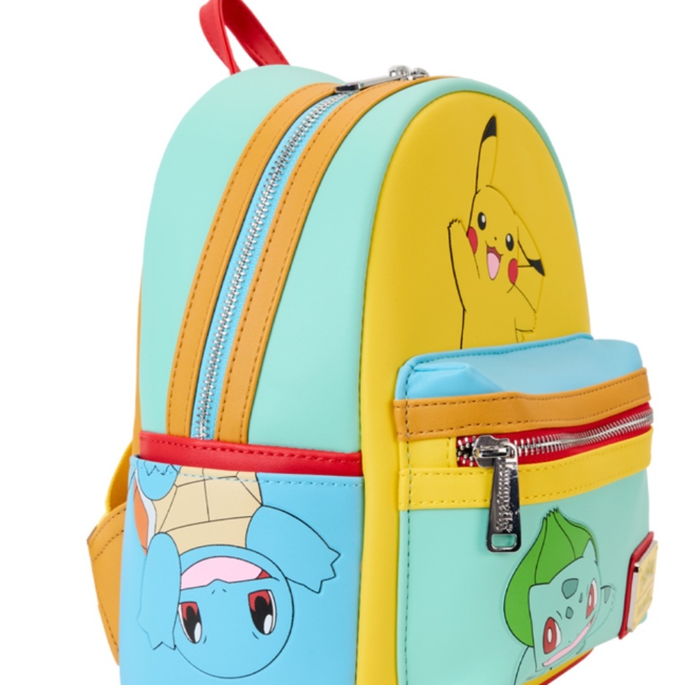 Loungefly Pokemon Color Block Starters Mini Backpack - Picture 4 of 10